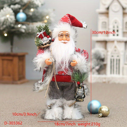 Weihnachtsmann-Figur als festliche Dekoration