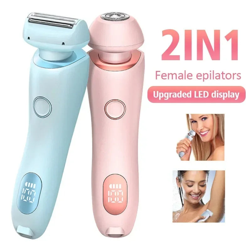 Depilador e máquina de barbear 2 em 1 SmoothGlow - Para resultados suaves