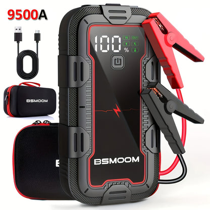 Tragbare 12V Auto-Starthilfe mit Powerbank und Digitalanzeige