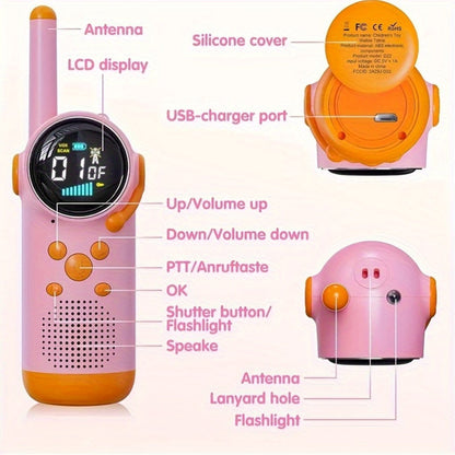 Dječji walkie-talkie par – Domet 3 milje i punjiva baterija