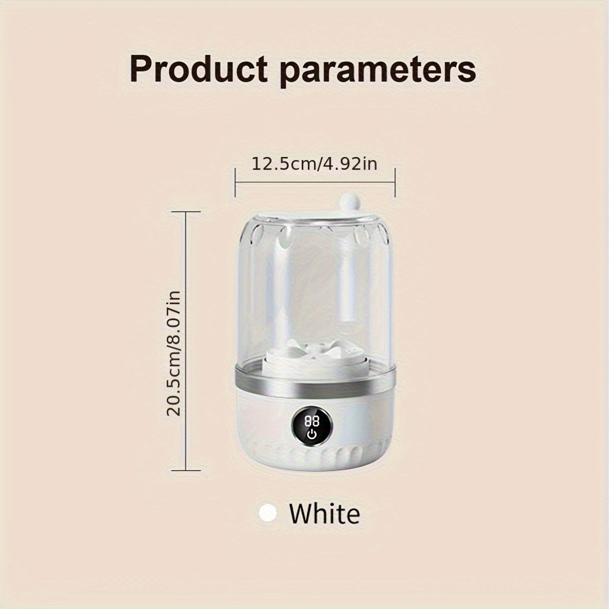 Tragbare Mini-Waschmaschine mit LCD-Display