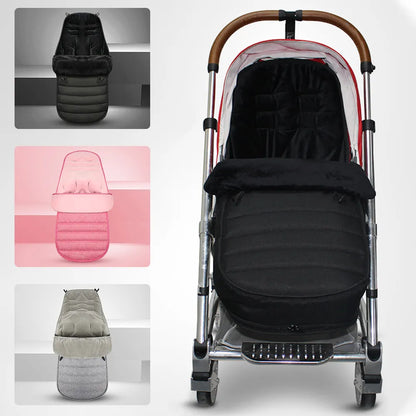 Saco para cochecito de bebé para paseos cálidos y acogedores