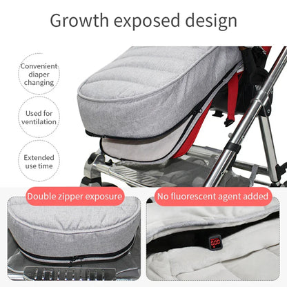 Saco para cochecito de bebé para paseos cálidos y acogedores