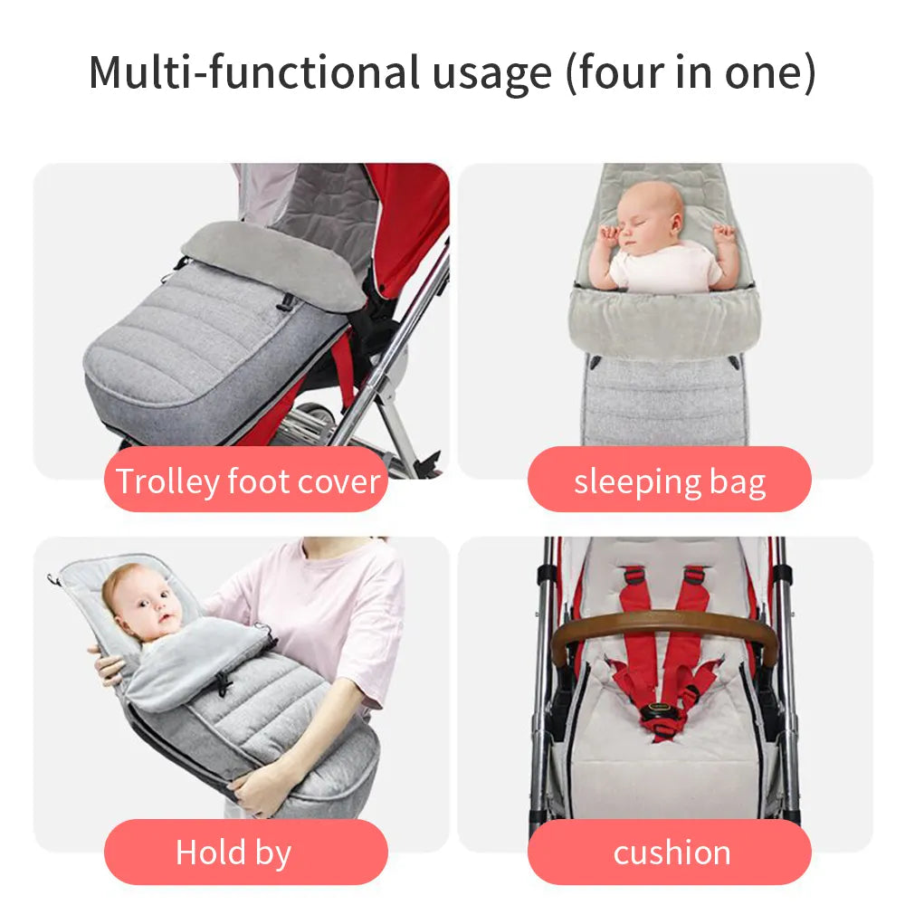Saco para cochecito de bebé para paseos cálidos y acogedores