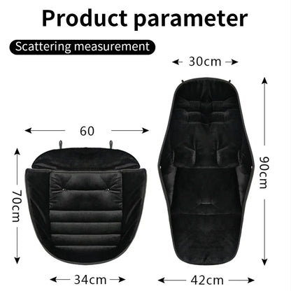 Saco para cochecito de bebé para paseos cálidos y acogedores