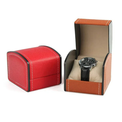 Elegante caja para relojes con almohadillas protectoras