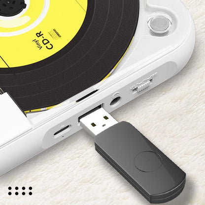 Tragbarer Bluetooth CD-Player mit integriertem Lautsprecher