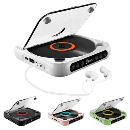 Tragbarer Bluetooth CD-Player mit integriertem Lautsprecher
