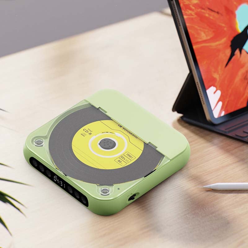 Tragbarer Bluetooth CD-Player mit integriertem Lautsprecher