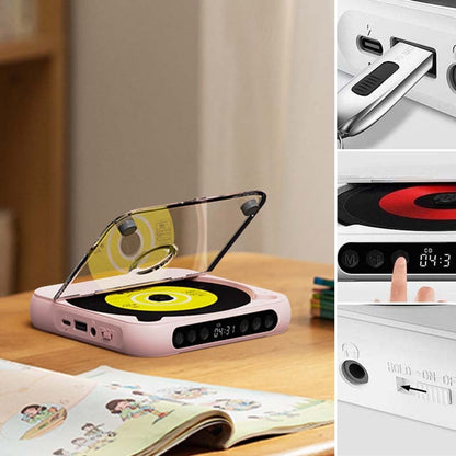 Tragbarer Bluetooth CD-Player mit integriertem Lautsprecher