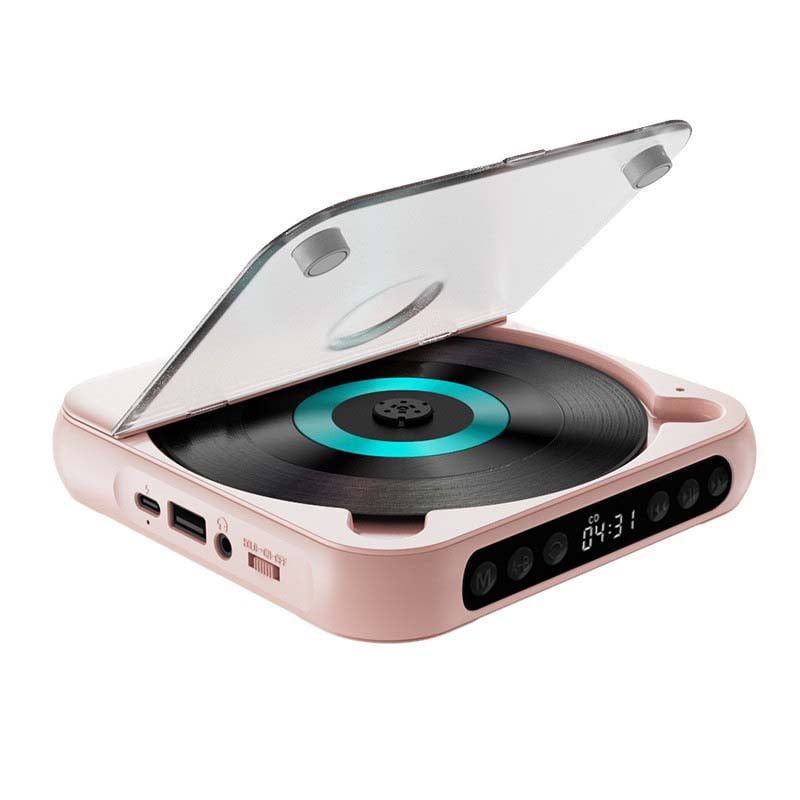 Tragbarer Bluetooth CD-Player mit integriertem Lautsprecher