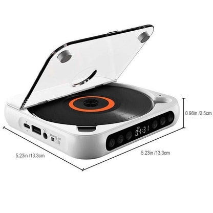 Tragbarer Bluetooth CD-Player mit integriertem Lautsprecher