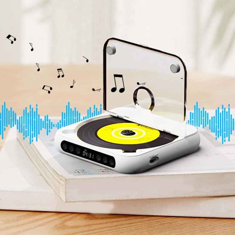 Tragbarer Bluetooth CD-Player mit integriertem Lautsprecher