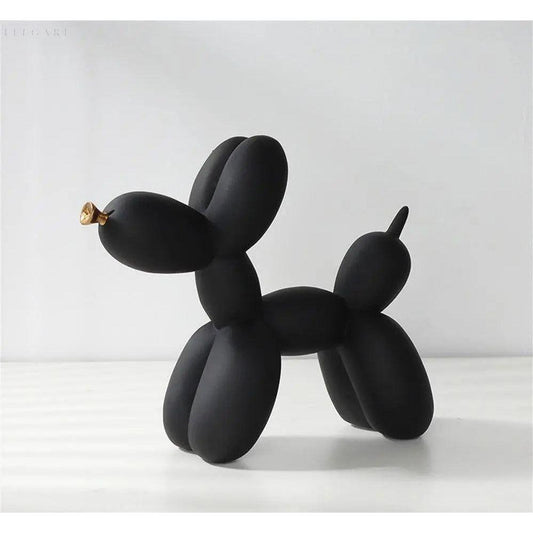 Figura decorativa «Cão-balão» com acabamento mate