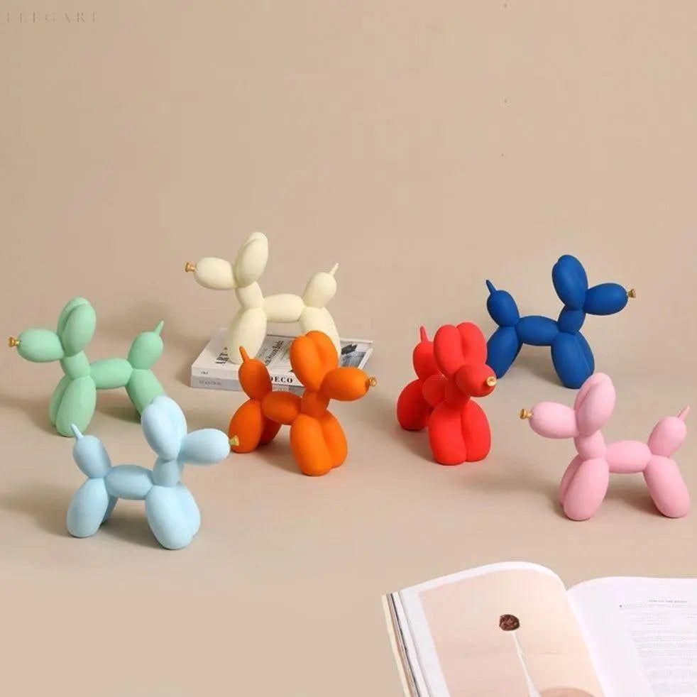 Figura decorativa «perro globo» con superficie mate