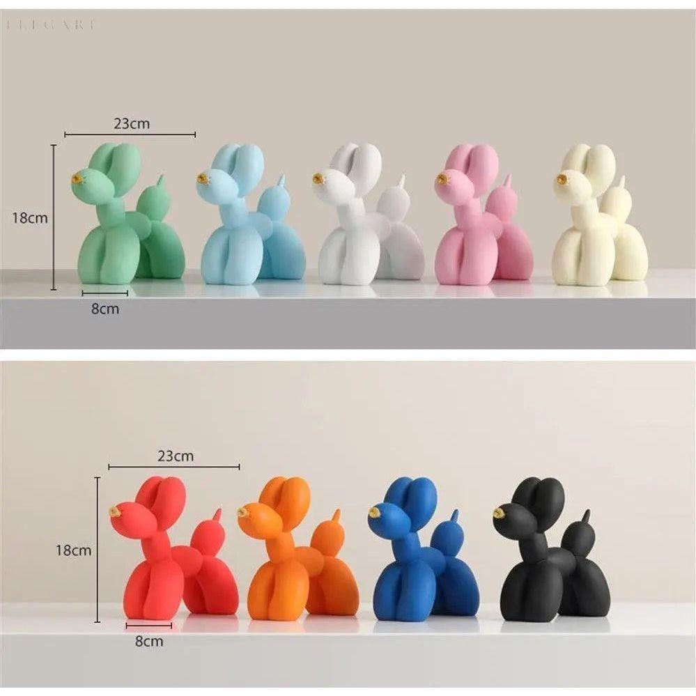 Figura decorativa «perro globo» con superficie mate