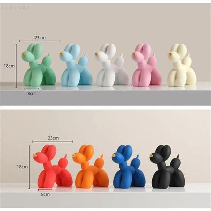 Figura decorativa «perro globo» con superficie mate