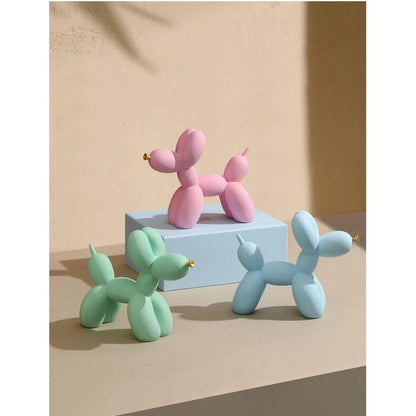 Figura decorativa «perro globo» con superficie mate