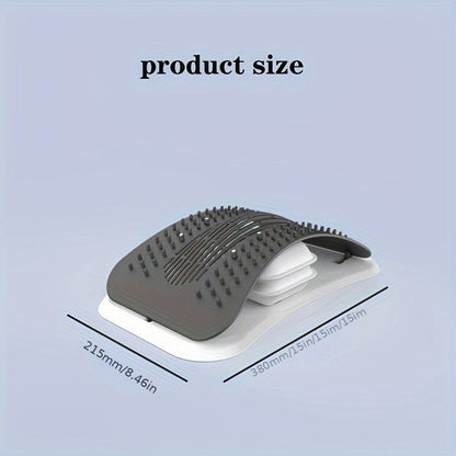 Suporte lombar RelaxBack com múltiplos níveis de ajuste para maior conforto e relaxamento.