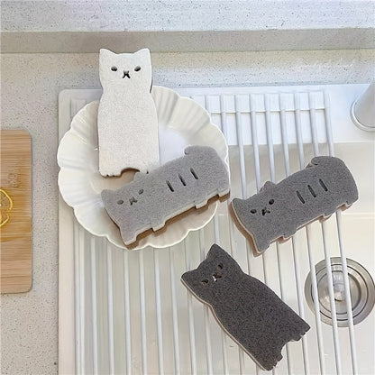 Conjunto de esponjas Purrfect Clean para gatos – Sustentável, fofa e super funcional
