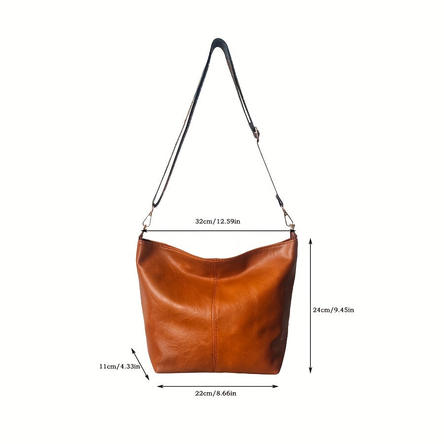 Široka geometrijska torba – Crossbody s velikim kapacitetom i retro štihom
