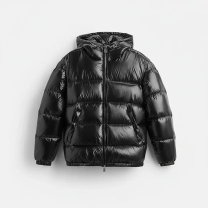 Chaqueta de invierno para hombre con capucha – chaqueta acolchada forrada
