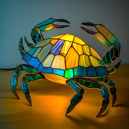 Žive životinjske lampe od vitraža – Umjetnička stolna dekoracija