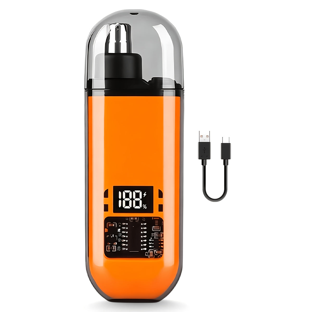 USB-aufladbarer Nasenhaartrimmer mit Digitalanzeige
