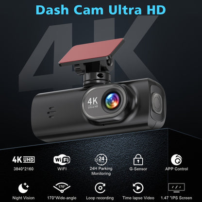 4K Ultra dashcam – Tanak sigurnosni uređaj i oštre slike na svakom putovanju