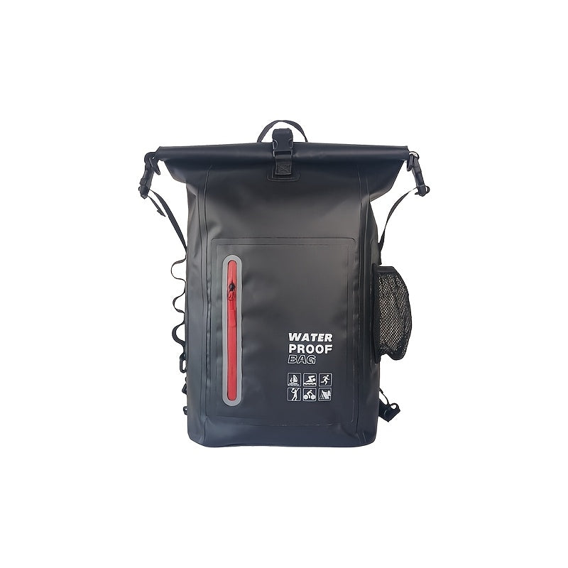 Vodootporni 25L rolltop ruksak s više pretinaca, čvrstim kopčama i mrežastim bočnim džepom