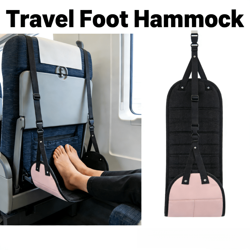 Rede para os pés ajustável para viagens