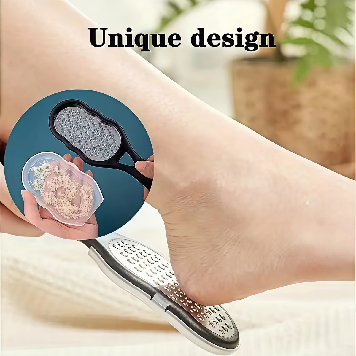 Banho-pé dobrável com superfície de massagem