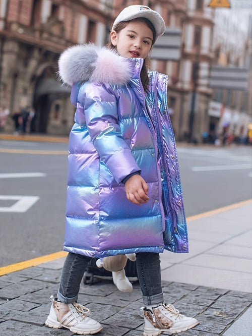 Chaqueta de invierno brillante de Sophie para niños: moderna y cálida para los días fríos.
