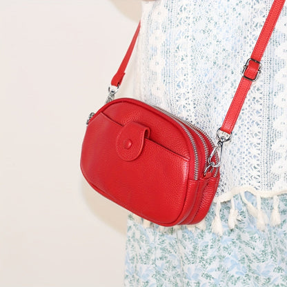 Vintage crossbody torba velikog kapaciteta – Prava koža s više pretinaca