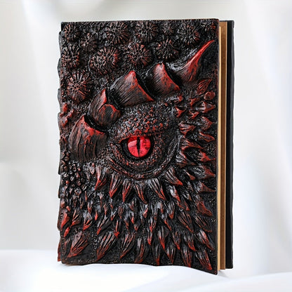 Cuaderno de fantasía con ojo de dragón: robusto y elegante