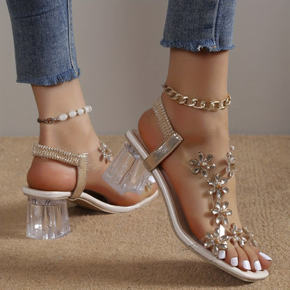 Sandalias florales para mujer: aireadas y elegantes para los días soleados.
