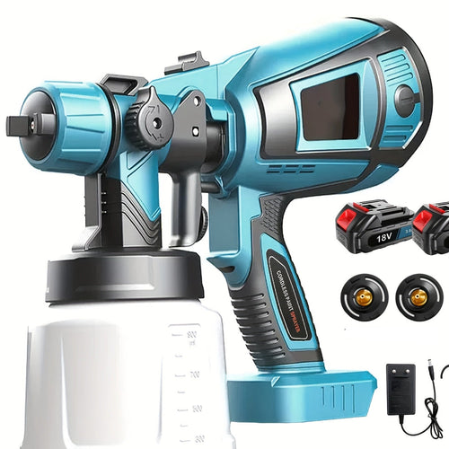 Pulverizador de tinta ProSpray – Sem fios, com 2 baterias e reservatório amovível de 1000ml