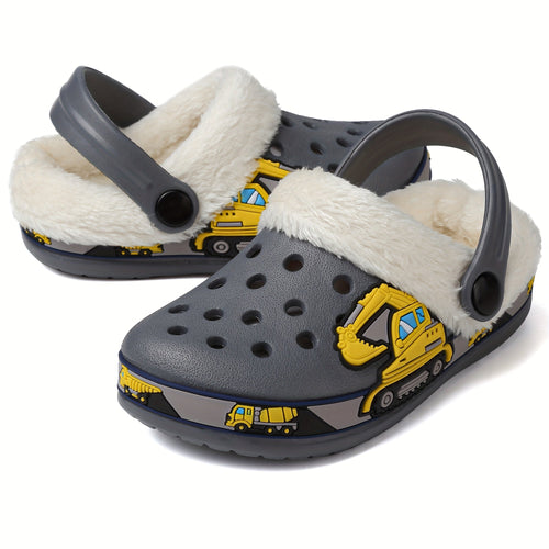 Zapatillas calefactables divertidas para niños: suaves y cómodas para interiores.