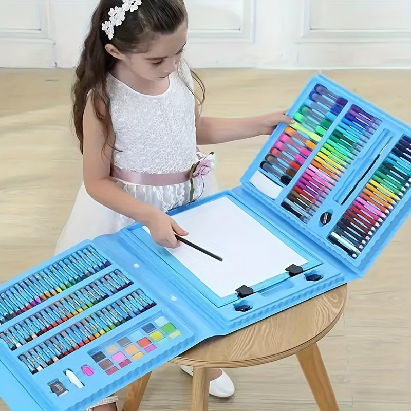 Kompletan set umjetničkih potrepština od 208 dijelova – Profesionalna kvaliteta za mlade kreativce