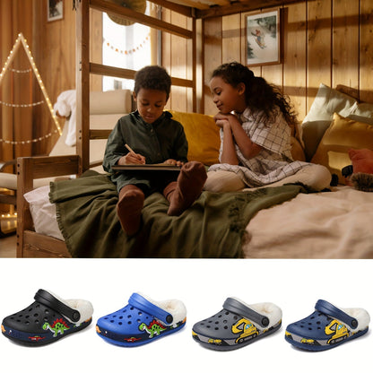 Zapatillas calefactables divertidas para niños: suaves y cómodas para interiores.