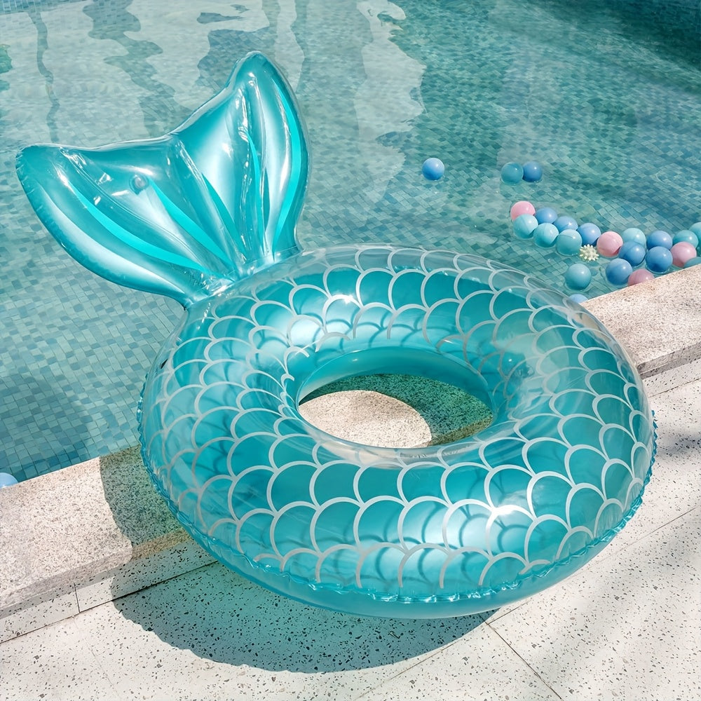 Napuhavajući bazenski plutajući jastuk Mermaid Scale – ergonomski dizajn s jastukom