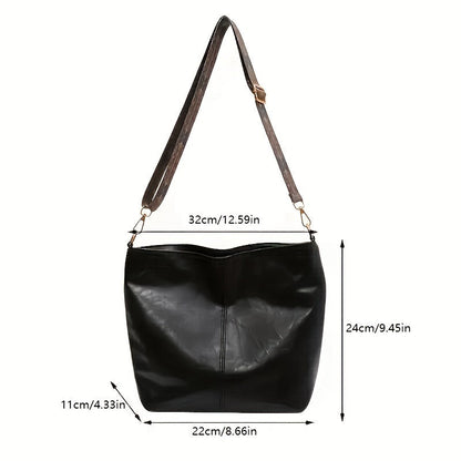 Široka geometrijska torba – Crossbody s velikim kapacitetom i retro štihom