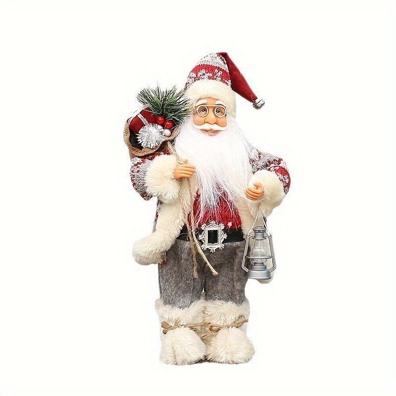 Weihnachtsmann-Figur als festliche Dekoration