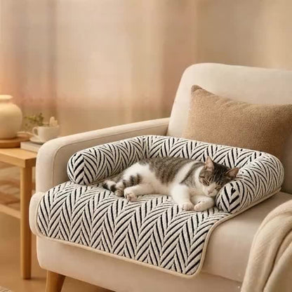 Sofá cama de felpa para mascotas