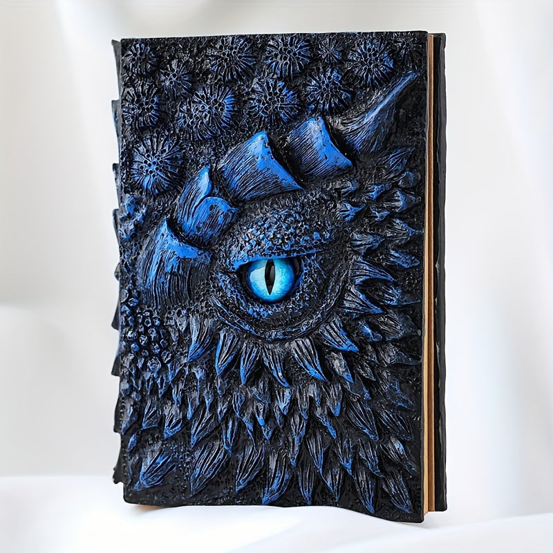Cuaderno de fantasía con ojo de dragón: robusto y elegante