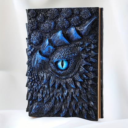 Cuaderno de fantasía con ojo de dragón: robusto y elegante