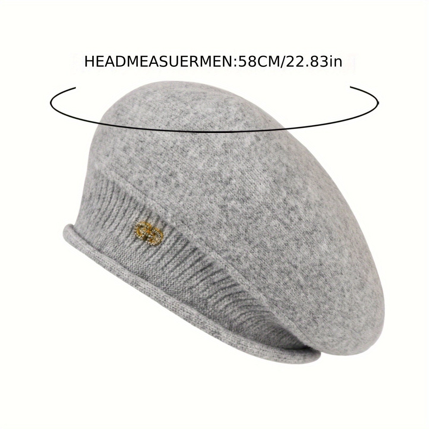 Chic pleteni beret za dame – Elegancija i toplina za zimu
