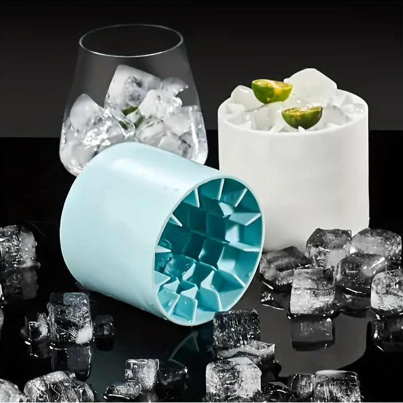 Siliconen Zylindrische Eisform mit Herausnehmbarem Eisbehälter für Kalte Getränke