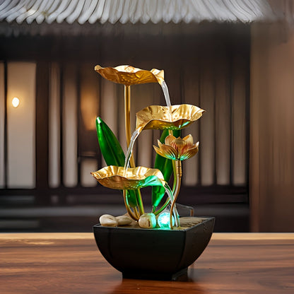 Serene Lotus unutarnji fontana – umirujuća i atmosferična