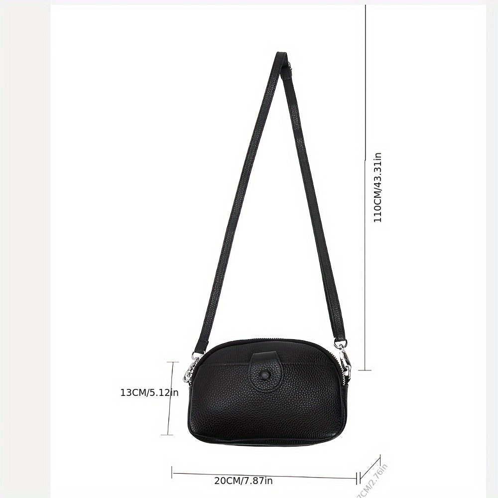 Vintage crossbody torba velikog kapaciteta – Prava koža s više pretinaca